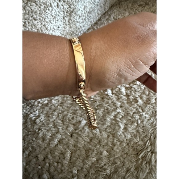 Henri Bendel Hinged Rose Gold bangle Bracelet - Picture 2 of 6